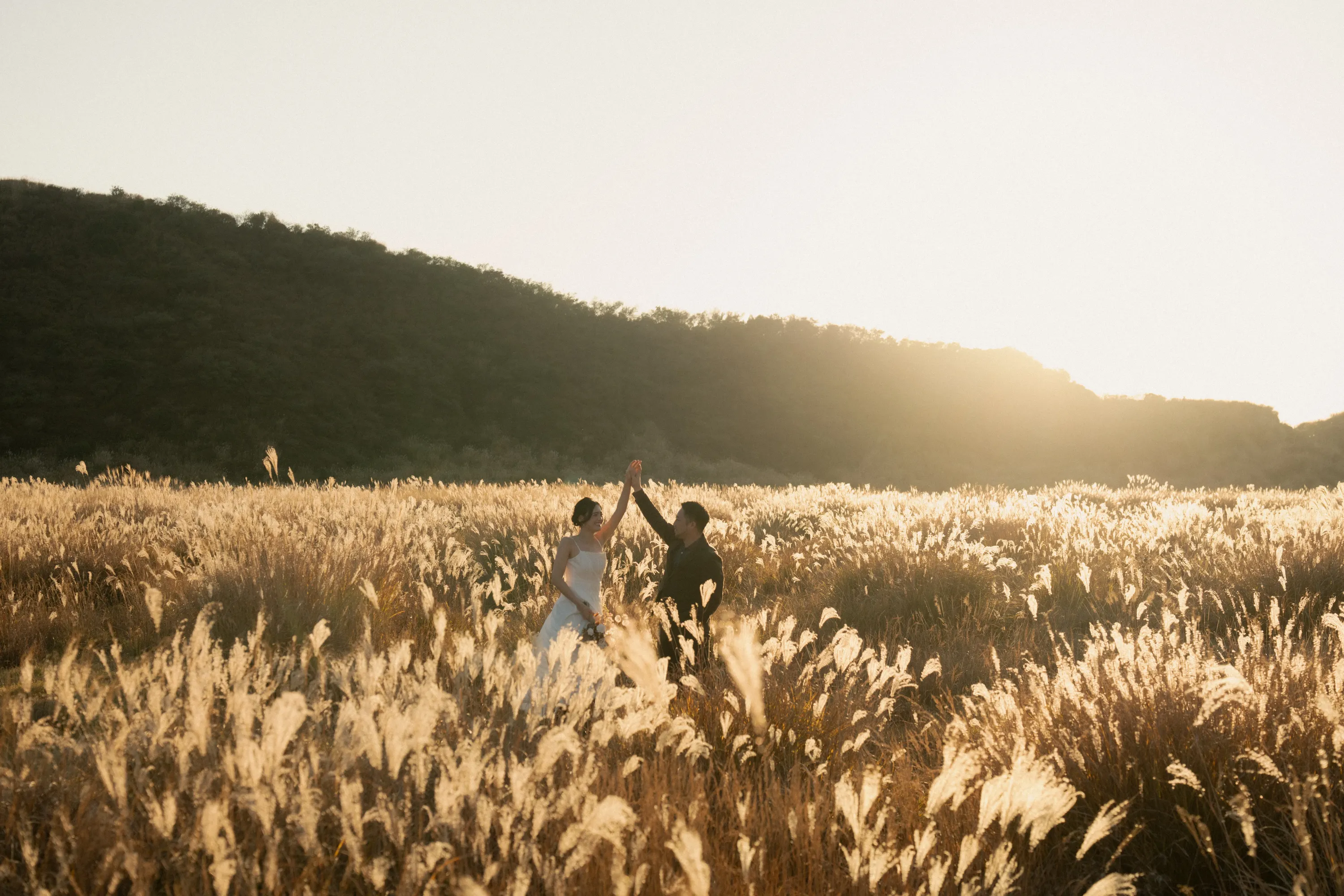 撮影場所が阿蘇のウェディングフォト