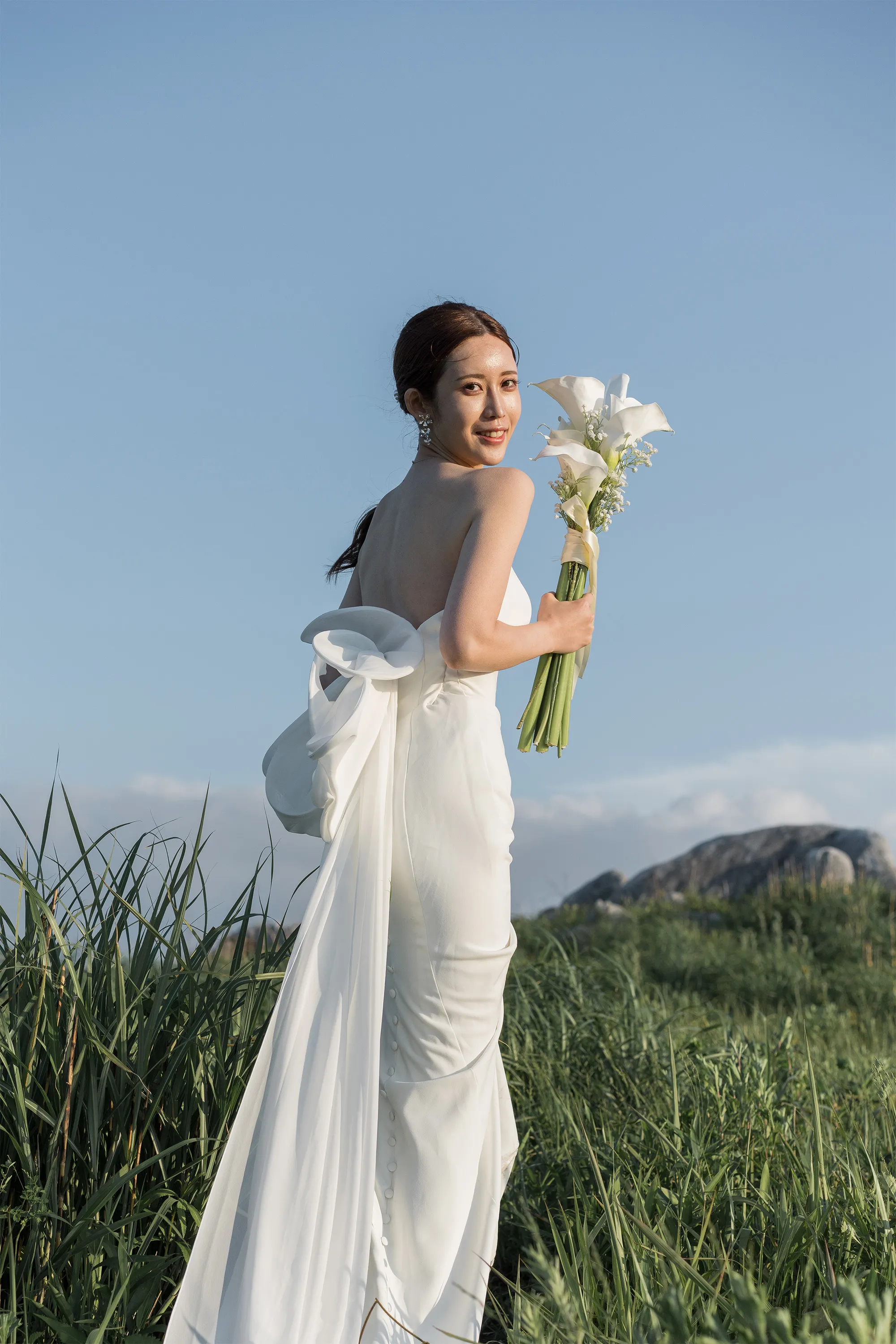 撮影場所が平尾台のウェディングフォト