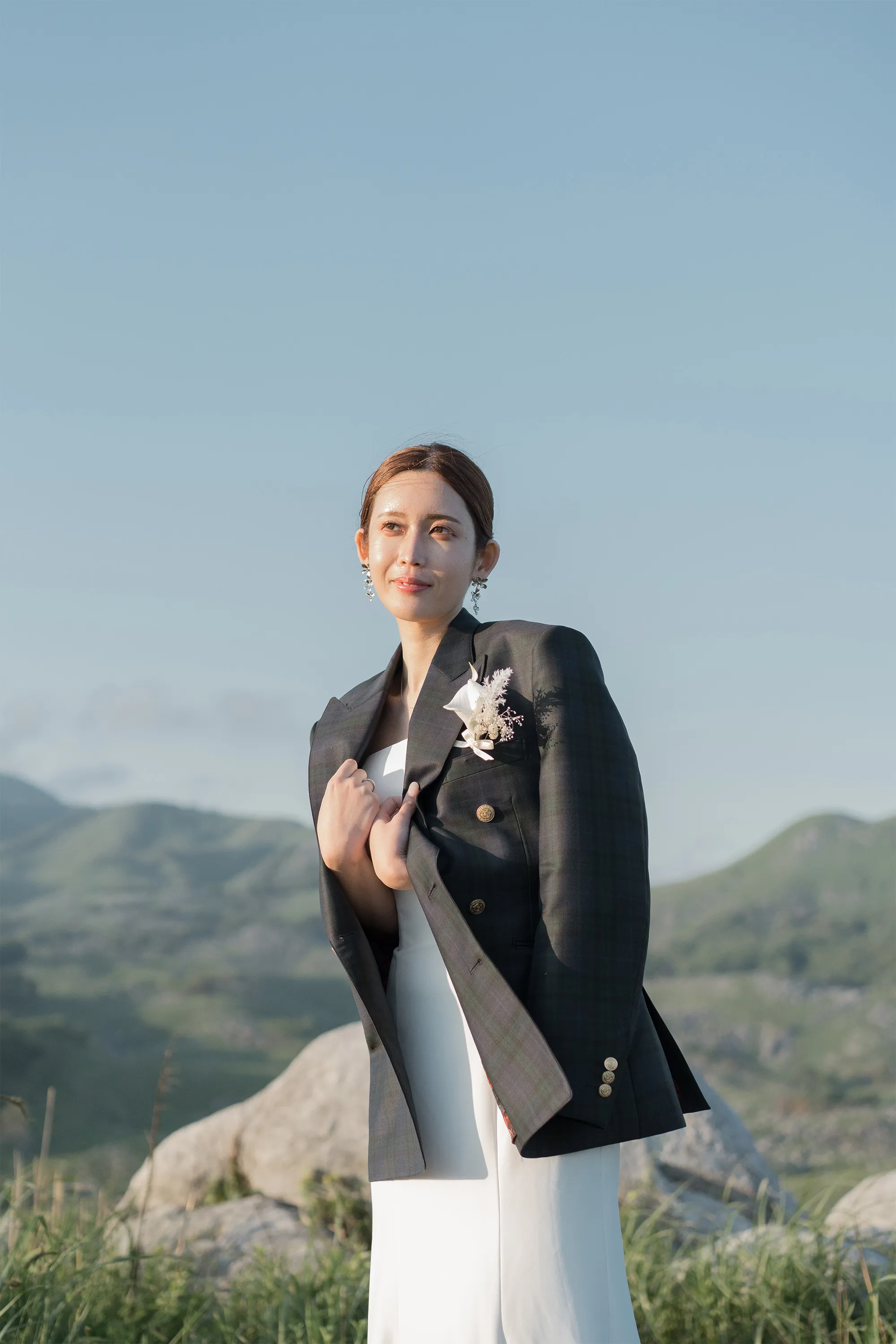 撮影場所が平尾台のウェディングフォト