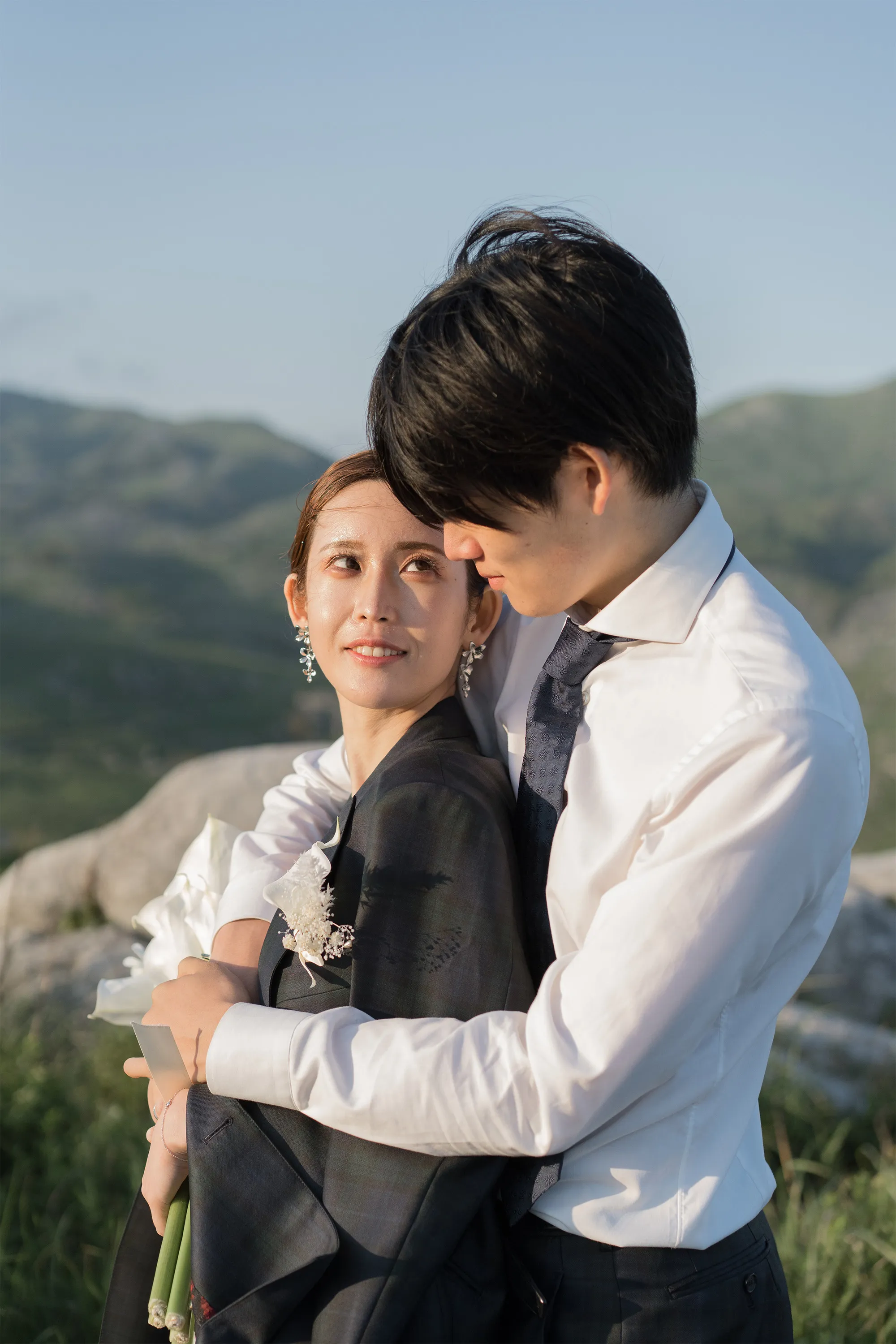 撮影場所が平尾台のウェディングフォト