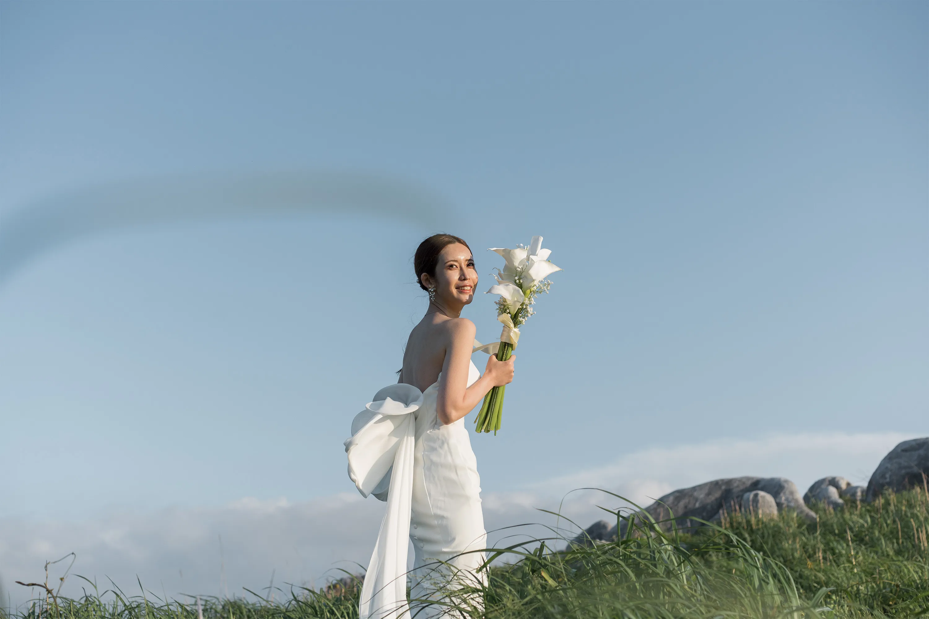 撮影場所が平尾台のウェディングフォト