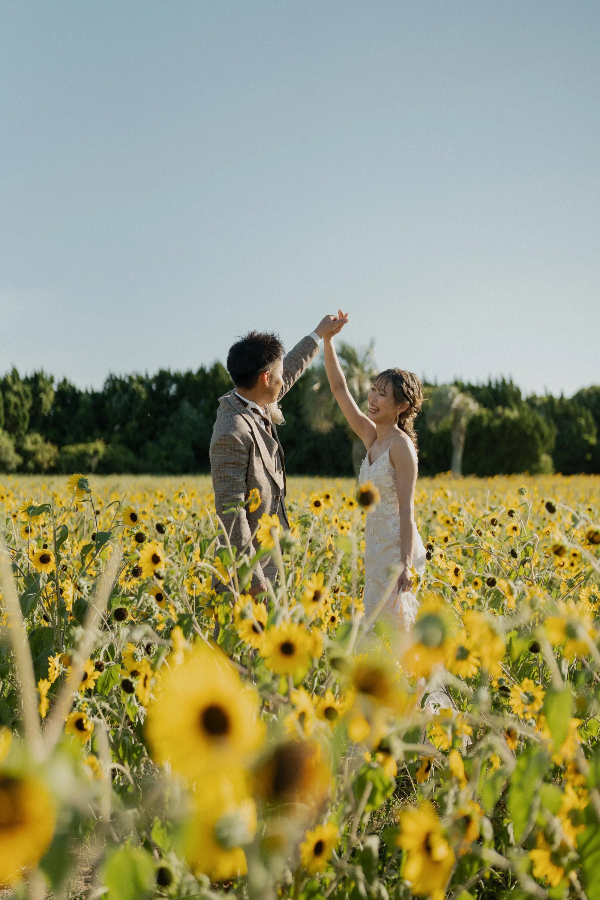 撮影場所が伊良湖岬のウェディングフォト
