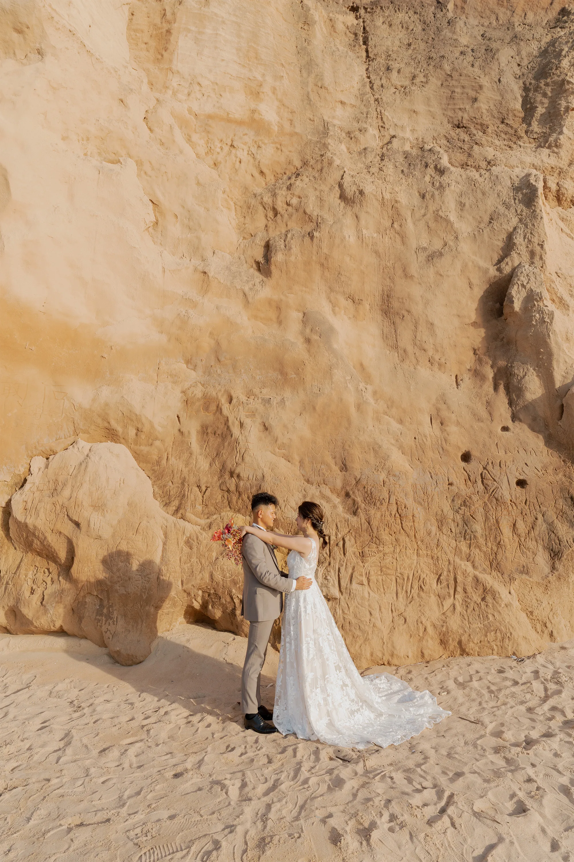 撮影場所が奈多のウェディングフォト