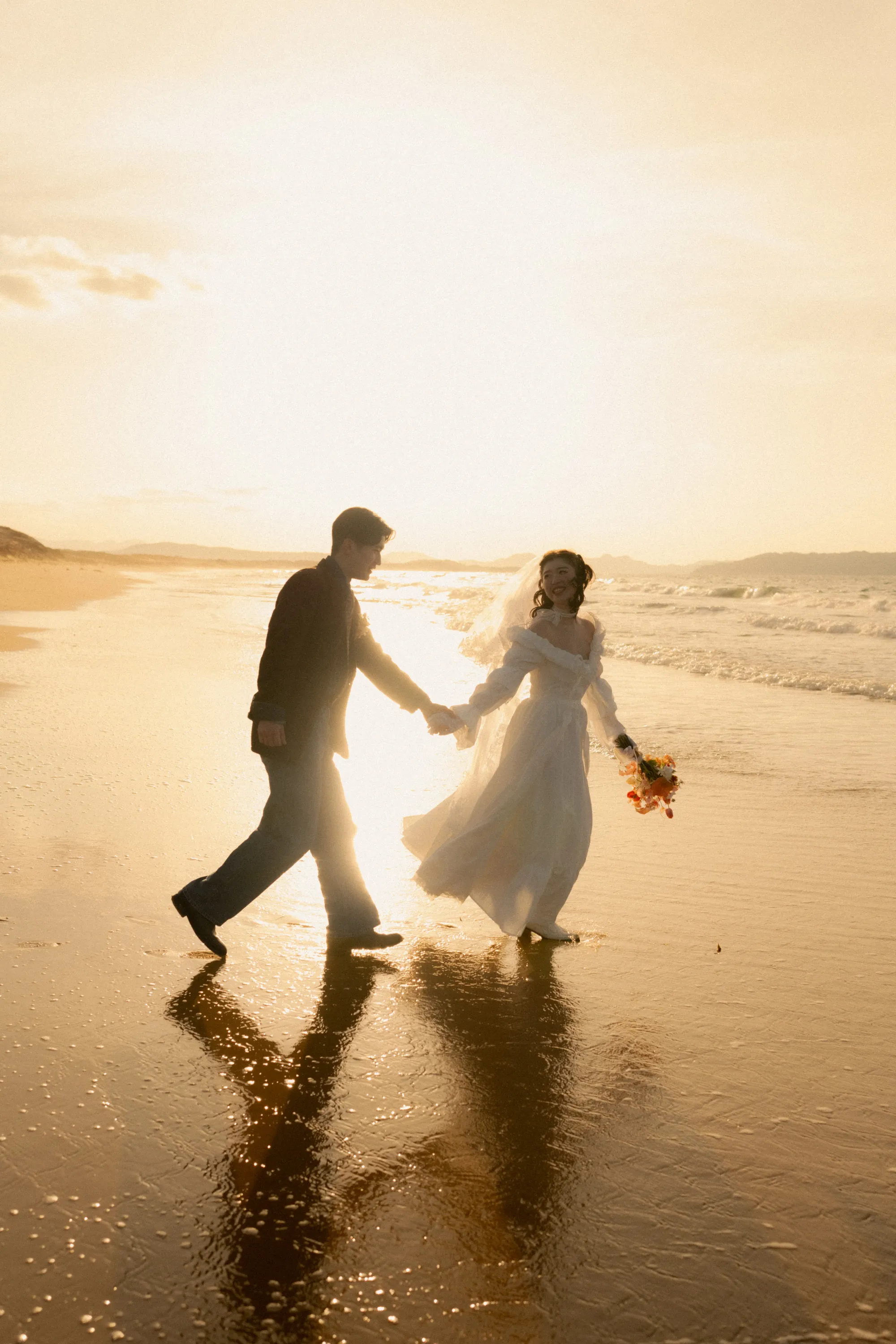 撮影場所が奈多のウェディングフォト