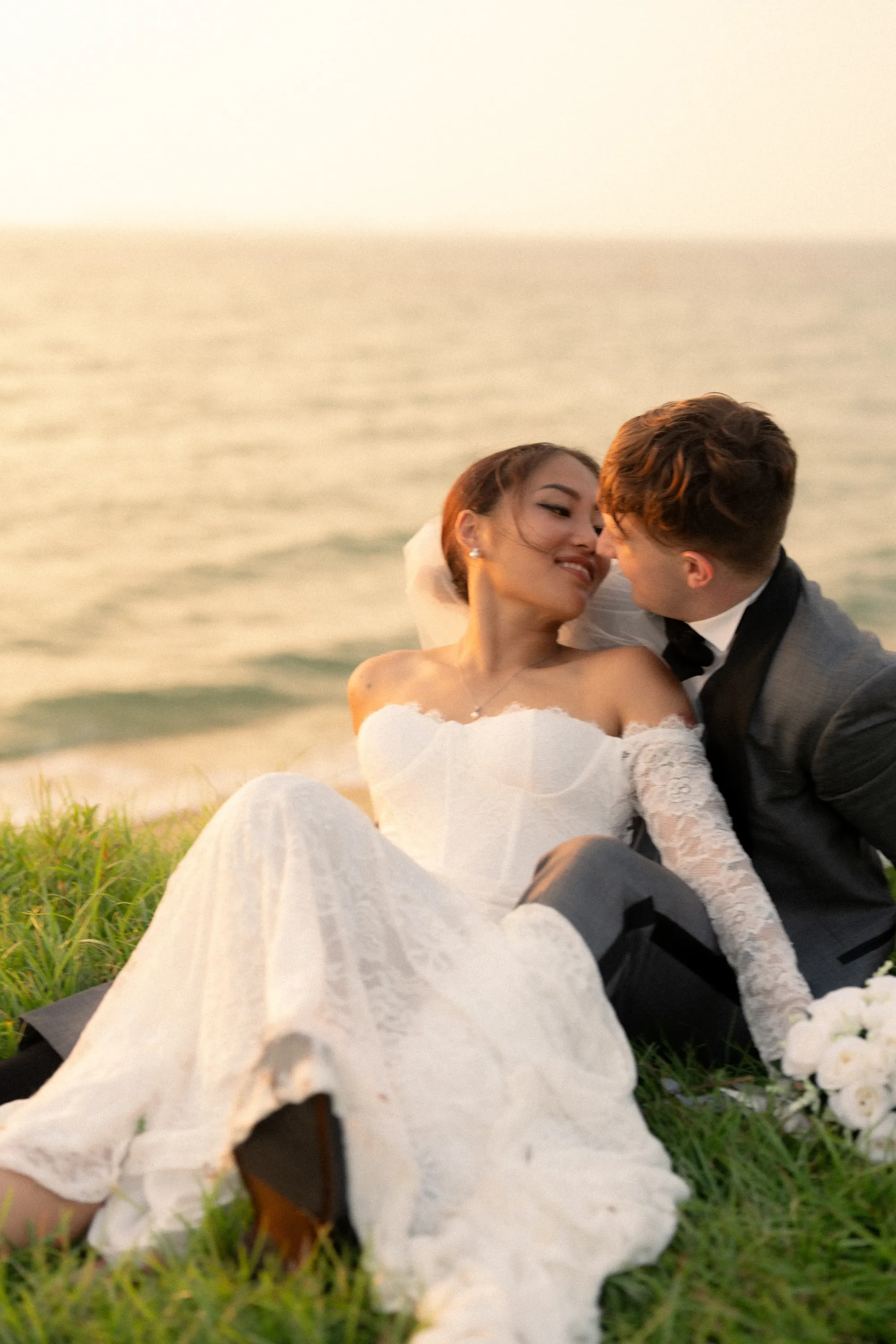 撮影場所が奈多のウェディングフォト