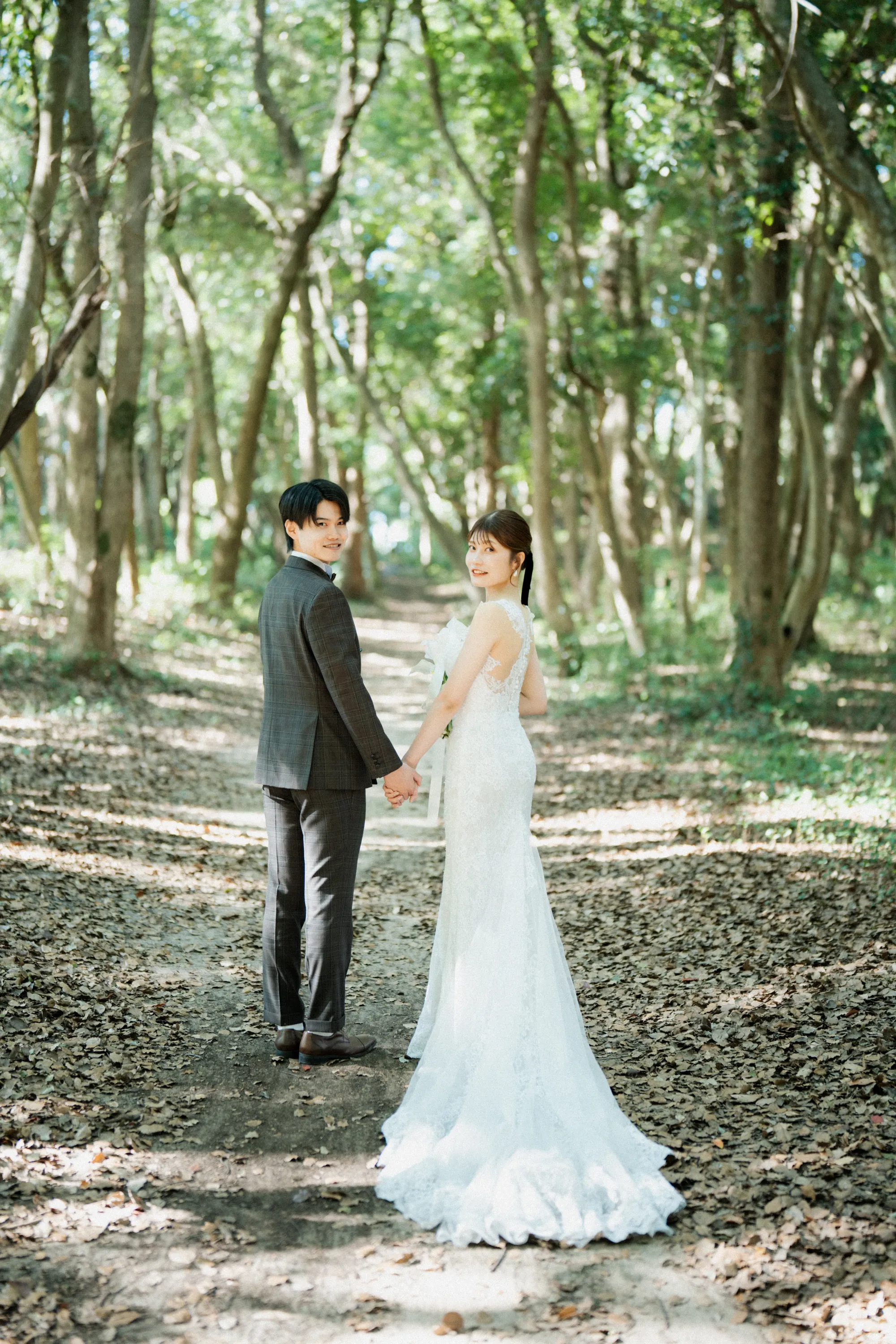 撮影場所が奈多のウェディングフォト