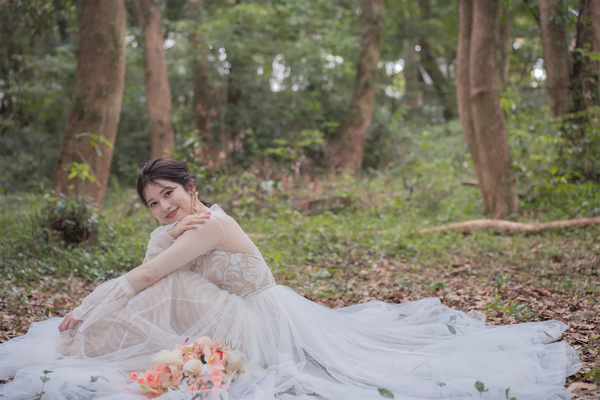 撮影場所が奈多のウェディングフォト